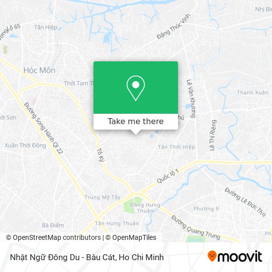 Nhật Ngữ Đông Du - Bàu Cát map