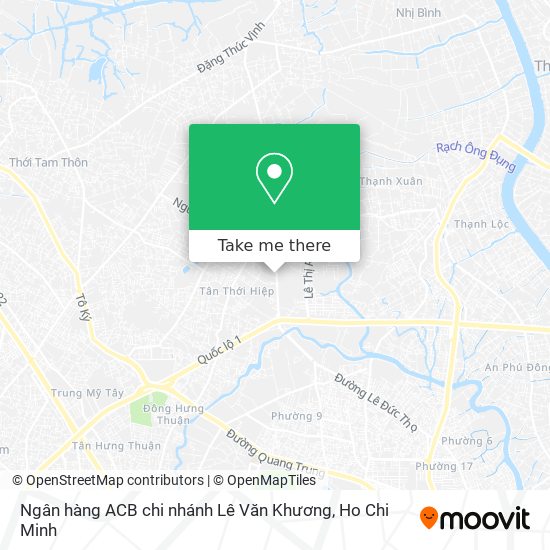 Ngân hàng ACB chi nhánh Lê Văn Khương map