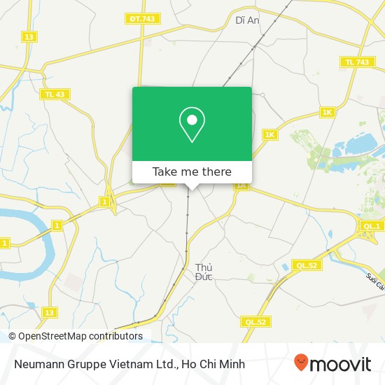 Neumann Gruppe Vietnam Ltd. map