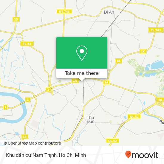 Khu dân cư Nam Thịnh map
