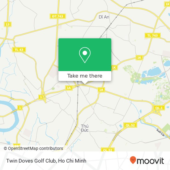 Twin Doves Golf Club map