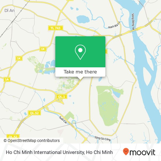 Ho Chi Minh International University map