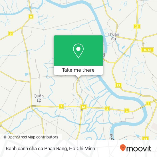 Banh canh cha ca Phan Rang map