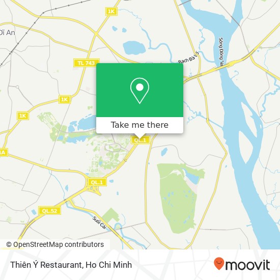 Thiên Ý Restaurant map