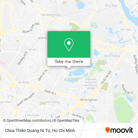 Chùa Thiên Quang Ni Tự map