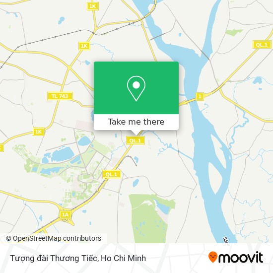 Tượng đài Thương Tiếc map