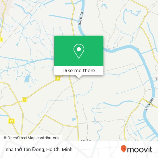 nhà thờ Tân Đông map