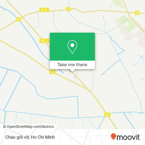 Cháo gỏi vịt map