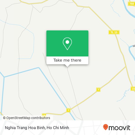 Nghia Trang Hoa Binh map