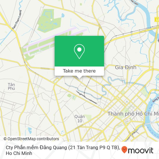 Cty Phần mềm Đăng Quang (21 Tân Trang P9 Q TB) map
