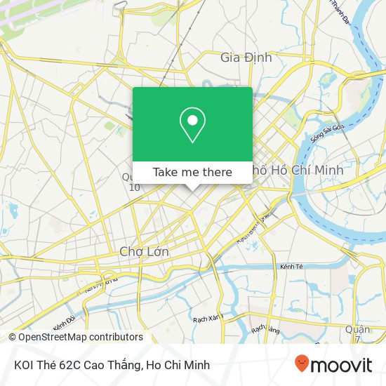 KOI Thé 62C Cao Thắng map