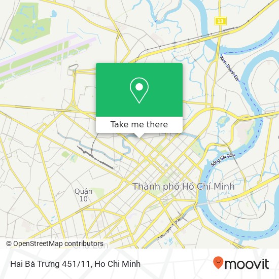 Hai Bà Trưng 451/11 map