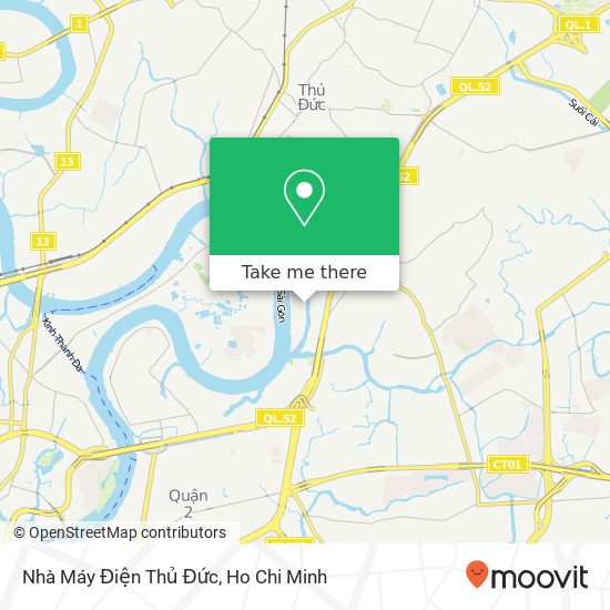 Nhà Máy Điện Thủ Đức map