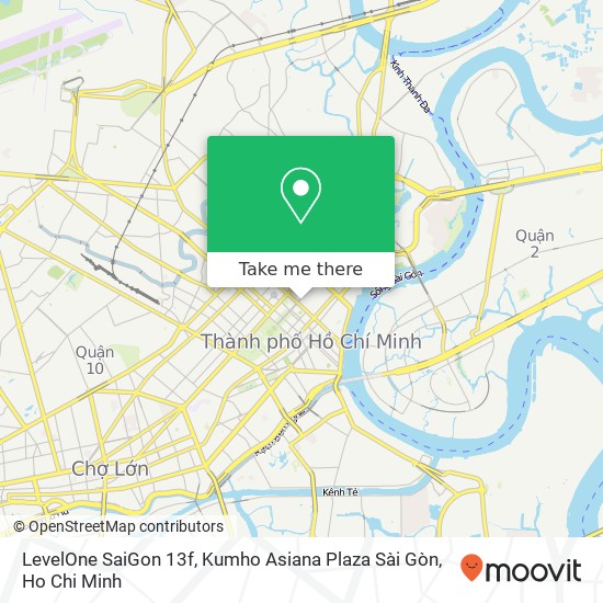 LevelOne SaiGon 13f, Kumho Asiana Plaza Sài Gòn map