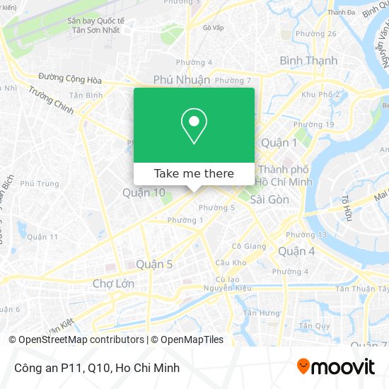 Công an P11, Q10 map