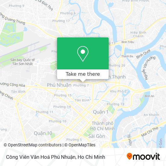 Công Viên Văn Hoá Phú Nhuận map