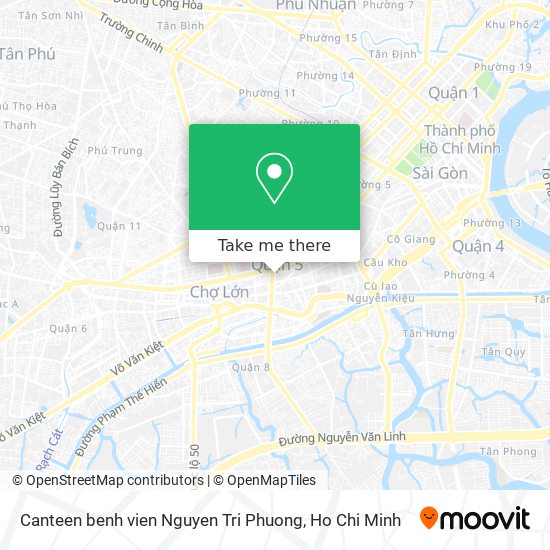 Canteen benh vien Nguyen Tri Phuong map