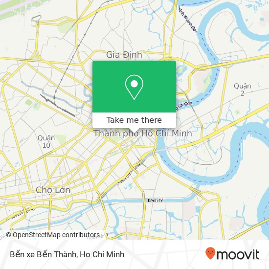 Bến xe Bến Thành map