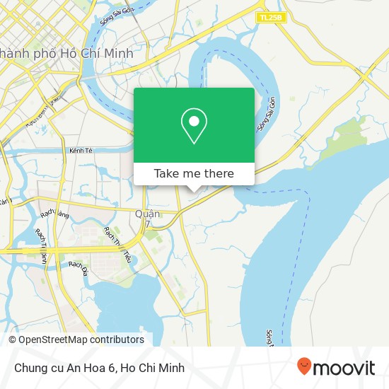 Chung cu An Hoa 6 map