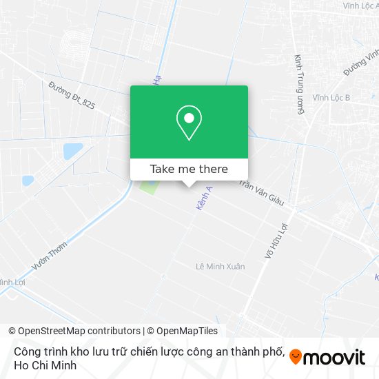 Công trình kho lưu trữ chiến lược công an thành phố map