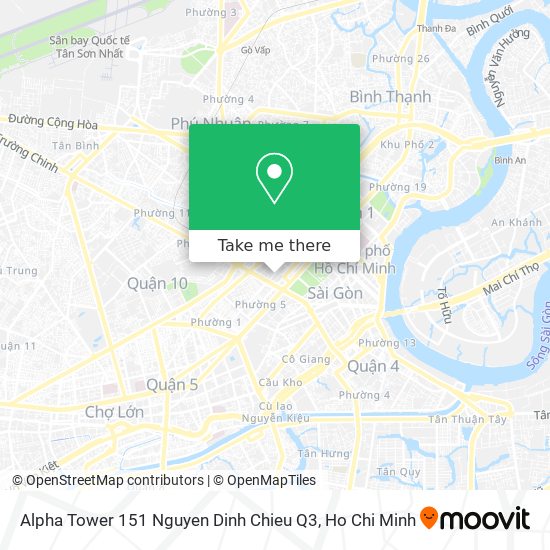 Alpha Tower 151 Nguyen Dinh Chieu Q3 map