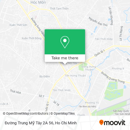 Đường Trung Mỹ Tây 2A 56 map