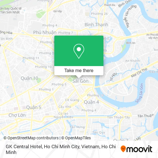 GK Central Hotel, Ho Chi Minh City, Vietnam map