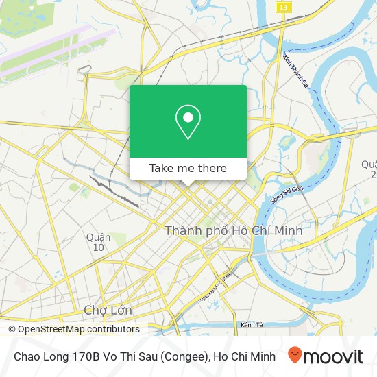 Chao Long 170B Vo Thi Sau (Congee) map