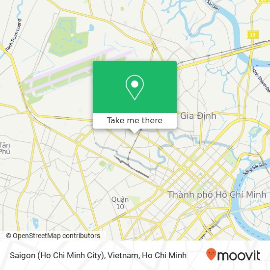 Saigon (Ho Chi Minh City), Vietnam map