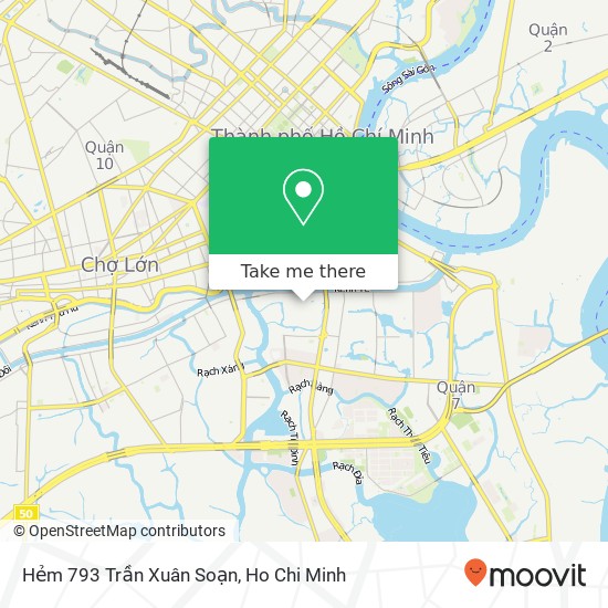 Hẻm 793 Trần Xuân Soạn map