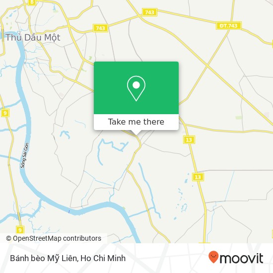 Bánh bèo Mỹ Liên map