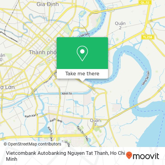 Vietcombank Autobanking Nguyen Tat Thanh map