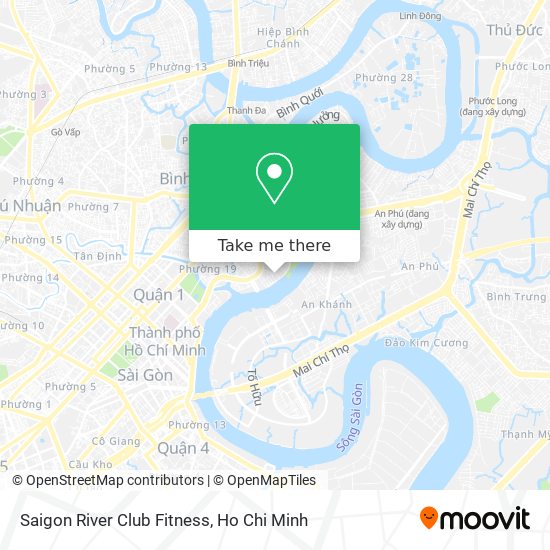 Saigon River Club Fitness map