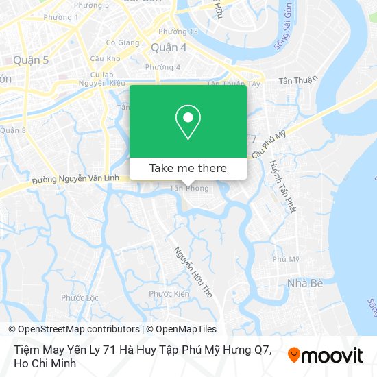 Tiệm May Yến Ly 71 Hà Huy Tập Phú Mỹ Hưng Q7 map