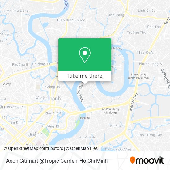 Aeon Citimart @Tropic Garden map