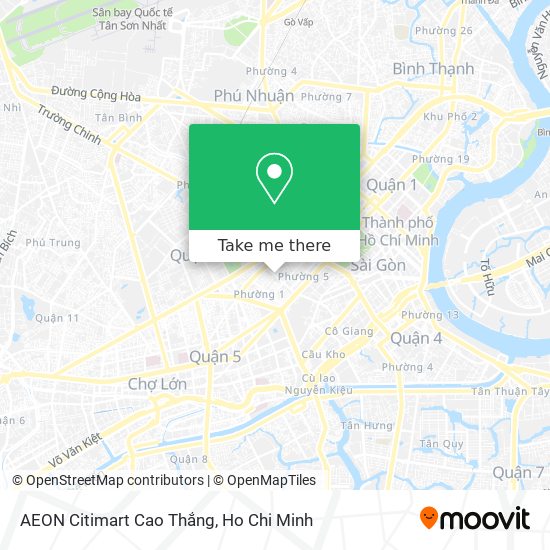 AEON Citimart Cao Thắng map
