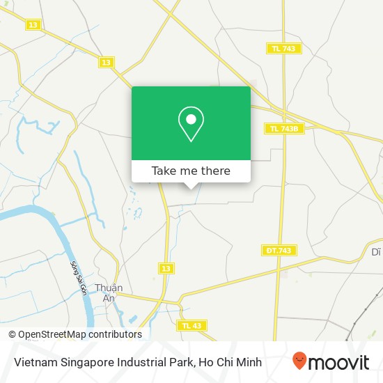 Vietnam Singapore Industrial Park map