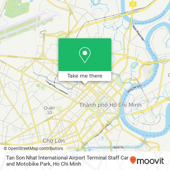 Tan Son Nhat International Airport Terminal Staff Car and Motobike Park map
