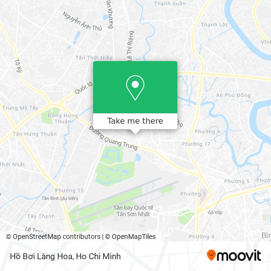 Hồ Bơi Làng Hoa map