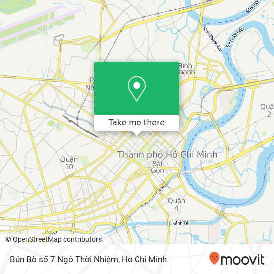 Bún Bò số 7 Ngô Thời Nhiệm map