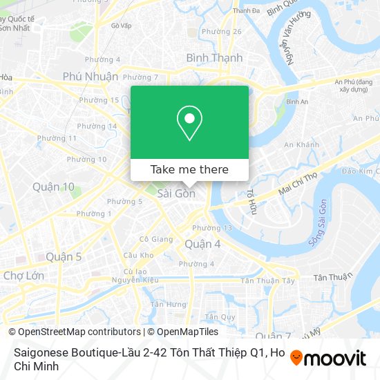 Saigonese Boutique-Lầu 2-42 Tôn Thất Thiệp Q1 map