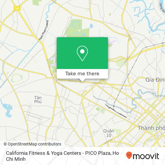 California Fitness & Yoga Centers - PICO Plaza map