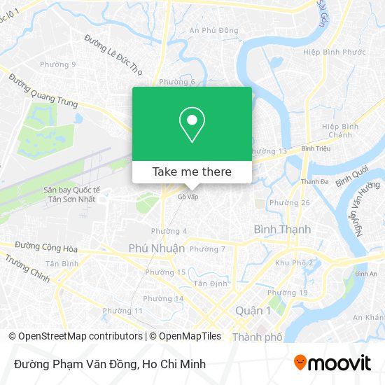 Đường Phạm Văn Đồng map