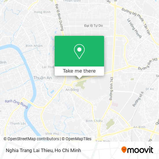 Nghia Trang Lai Thieu map