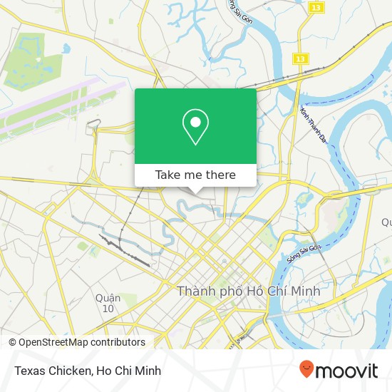 Texas Chicken map