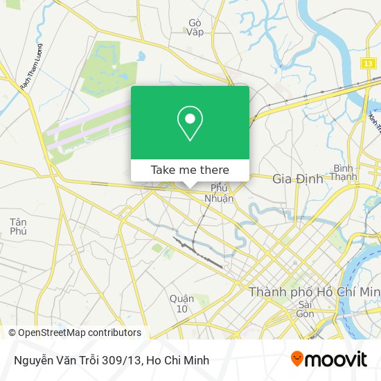 Nguyễn Văn Trỗi 309/13 map