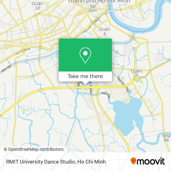 RMIT University Dance Studio map