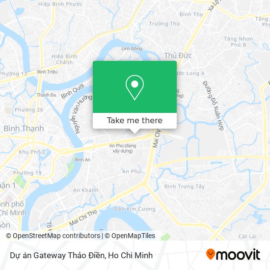 Dự án Gateway Thảo Điền map