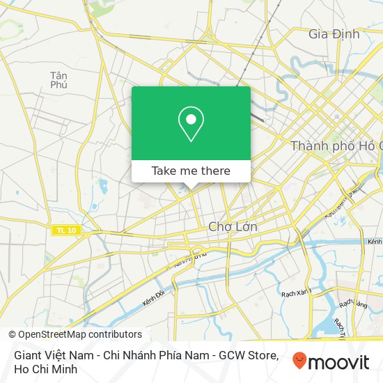 Giant Việt Nam - Chi Nhánh Phía Nam - GCW Store map
