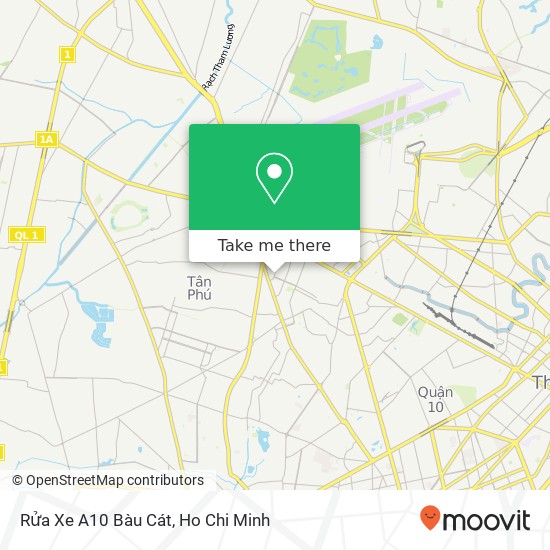 Rửa Xe A10 Bàu Cát map